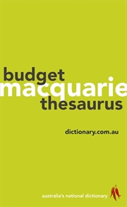 Buy Macquarie Budget Thesaurus