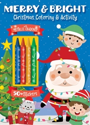 Buy Merry & Bright! Christmas Coloring (Coloring & Activity with Crayons)