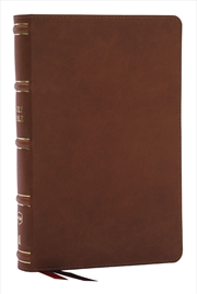 Buy NKJV, Single-Column Reference Bible, Verse-by-verse, Red Letter, Comfort Print [BROWN]