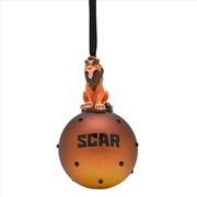 Buy Disney Christmas: Scar On Glass Bauble