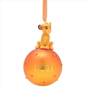 Buy Disney Christmas: Simba On Glass Bauble