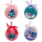 Buy Lilo And Stitch Christmas Set Of 4 Baubles