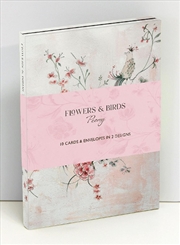 Buy Flowers & Birds Peony Wallet Notecards