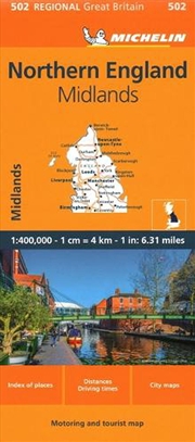 Buy Northern England - Michelin Regional Map 502