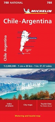 Buy Chile Argentina - Michelin National Map 788