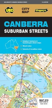 Buy Canberra Suburban Streets Map 259 41st Ed