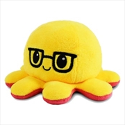 Buy Reversible Plushie - Octopus Red/Yellow with Glasses