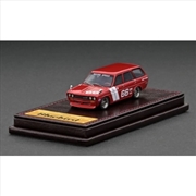 Buy 1:64 Red Datsun Bluebird Wagon - High End Resin - Detailed Rims & Rubber Wheels Detailed Front and R