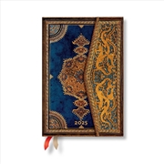 Buy Safavid Indigo (Safavid Binding Art) Mini 12-month Verso Hardback Dayplanner 2025 (Wrap Closure)