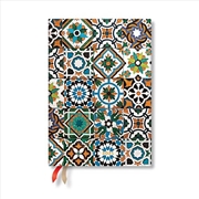 Buy Porto (Portuguese Tiles) Midi 12-month Day-at-a-time Hardback Dayplanner 2025 (Elastic Band Closure)