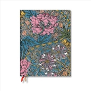 Buy Morris Pink Honeysuckle (William Morris) Ultra 12-month Horizontal Hardback Dayplanner 2025 (Elastic