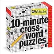 Buy Mensa 10-Minute Crossword Puzzles Page-A-Day Calendar 2025