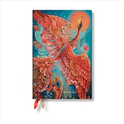 Buy Firebird (Birds of Happiness) Mini 12-month Horizontal Softcover Flexi Dayplanner 2025 (Elastic Band