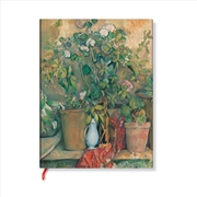 Buy Cezanne s Terracotta Pots and Flowers Mini Unlined Hardback Journal (Elastic Band Closure)