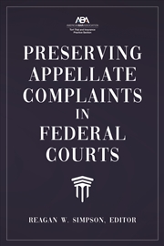 Buy Preserving Appellate Complaints in Federal Courts