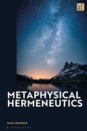 Buy Metaphysical Hermeneutics