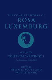 Buy The Complete Works Volume of Rosa Luxemburg: Volume V