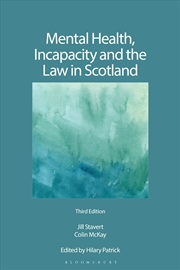 Buy Mental Health, Incapacity and the Law in Scotland: