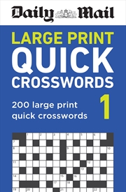 Buy Daily Mail Large Print Quick Crosswords Volume 1