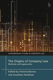 Buy The Origins of Company Law: Methods and Approaches