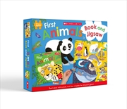 Buy First Animals: Book and Jigsaw (Miles Kelly: 100 Pieces)