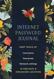 Buy Modern Floral (Internet Password Logbook)