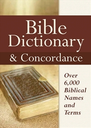 Buy Bible Dictionary and Concordance