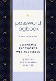 Buy Password Logbook (Black and Gold)