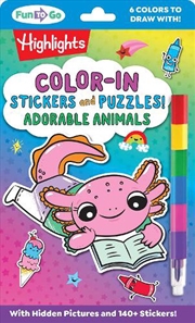 Buy Color-In Stickers And Puzzles! Adorable Animals