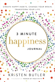 Buy 3 Minute Happiness Journal