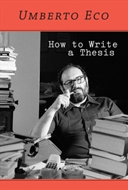 Buy How to Write a Thesis