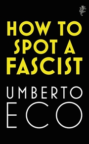 Buy How to Spot a Fascist