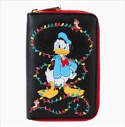 Buy Loungefly Disney - Donald wrapped in Lights Zip Wallet