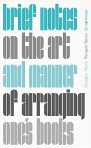 Buy Brief Notes on the Art and Manner of Arranging One's Books