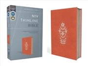 Buy NIV, Thinline Bible, Zippered, Red Letter, Comfort Print [Coral]