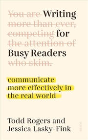 Buy Writing for Busy Readers