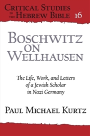 Buy Boschwitz on Wellhausen