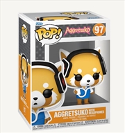 Buy Aggretsuko - Aggretsuko w/Headphones Pop!