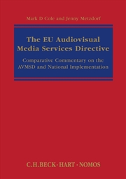 Buy The EU Audiovisual Media Services Directive: Comparative Commentary on the AVMSD and National Implem