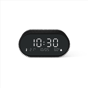 Buy Lexon Ray Clock Lcd Alarm Clock With Temperature / Humidity Display - Black