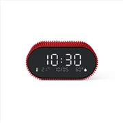 Buy Lexon Ray Clock Lcd Alarm Clock With Temperature / Humidity Display - Red