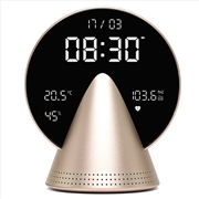 Buy Lexon Conic Radio Alarm Clock With Fm & Built-In Bluetooth Speaker - Gold