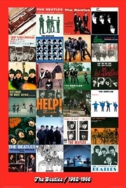 Buy The Beatles Era 1962-1966 Red Poster