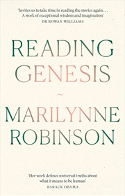 Buy Reading Genesis