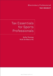 Buy Bloomsbury Professional Tax Insight: Tax Essentials for Sports Professionals