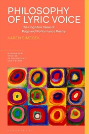 Buy Philosophy of Lyric Voice: The Cognitive Value of Page and Performance Poetry