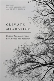 Buy Climate Migration: Critical Perspectives for Law, Policy, and Research