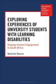 Buy Exploring Experiences of University Students with Learning Disabilities: Shaping Student Engagement