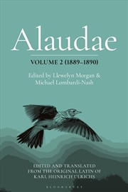 Buy Alaudae Volume 2 (1891-1892): The Original Latin Text of Karl Heinrich Ulrichs, with English Transla