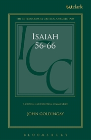 Buy Isaiah 56-66 (ICC): A Critical and Exegetical Commentary